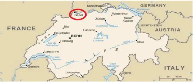 Figura 1: Mapa da Suíça