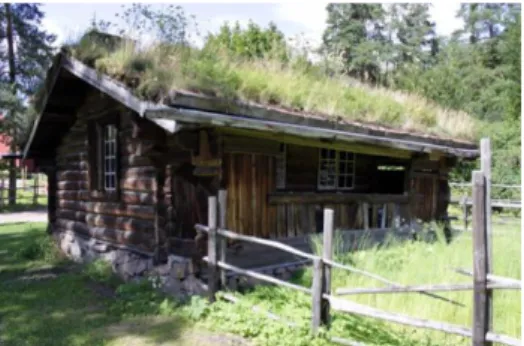 Figura 9 - Casa com cobertura de turfa –  Escandinávia. Fonte: http://www.amusingplanet.com 