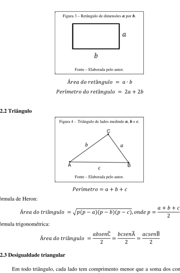 Figura 3 – Retângulo de dimensões  _ por `.