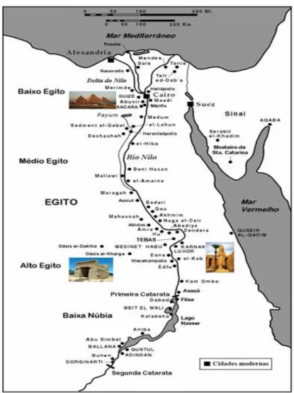 Figura 1.1: Mapa antigo do Egito