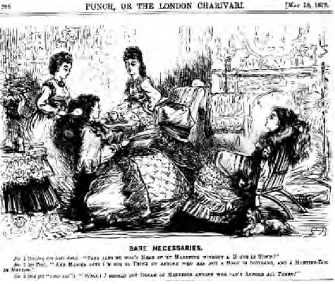 Ilustração publicada no Punch, a respeito do casamento na aristocracia vitoriana 22