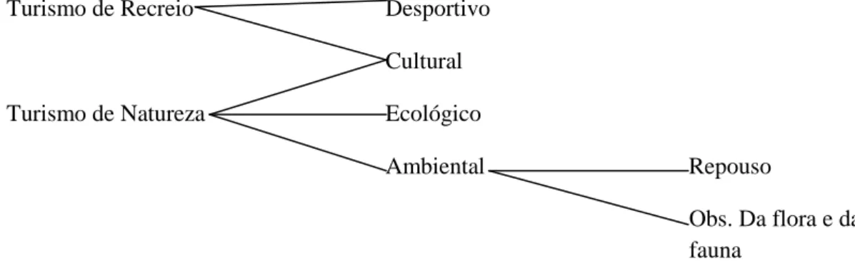 Gráfico 1: Inter-relações entre os tipos de turismo 