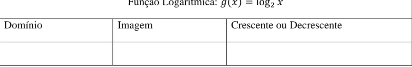 Figura 12: Gráfico da Função Exponencial e da Função Logarítmica. 