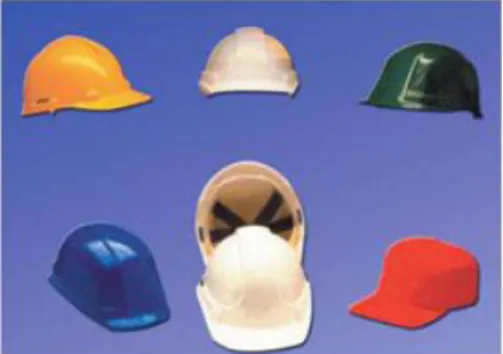 Figura 4 - Exemplo de capacetes de protecção 