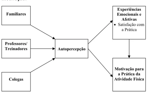 Figura 8. Influência dos agentes sociais sobre a autopercepção, satisfação e  motivação