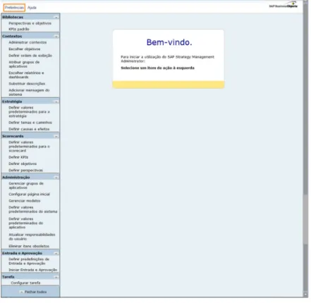 Figura 3 – Interface do administrador.  