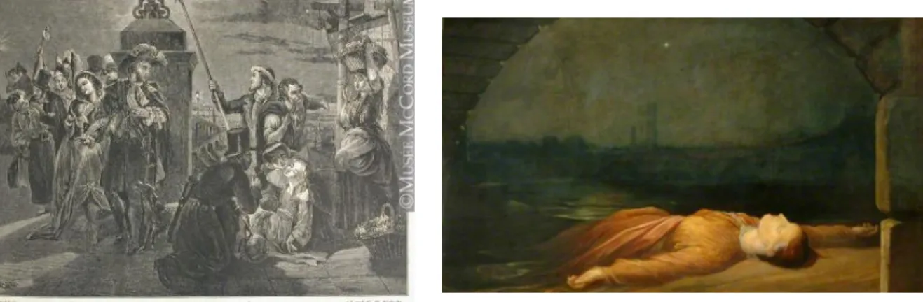 Figura 2 – Drowned!Drowned!   Figura 3 – Found Drowned de George Frederic Watts, 1850  de Abraham Solomon, 1860 