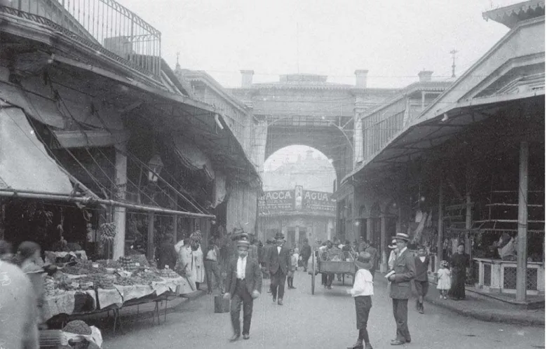 Figura 2 – Interior de un mercado de Buenos Aires a principios del siglo XX (Archivo General de la Nación)