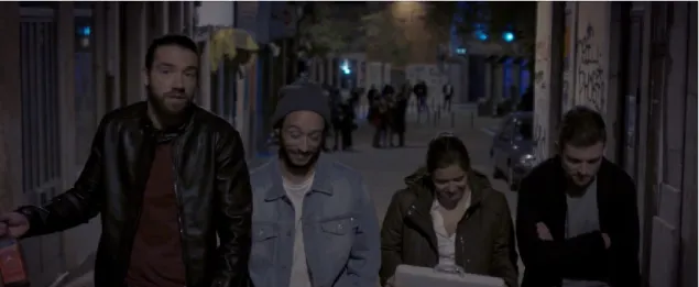 Figura 8 – Jaime, Rodrigo, Andreia e Paulo. Os personagens da curta-metragem Dentro. 