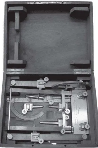 Figure 2. Jacquart’s facial goniometer (Collection of scientific instruments, Biological Anthropology Sector, Museu Nacional/ UFRJ)