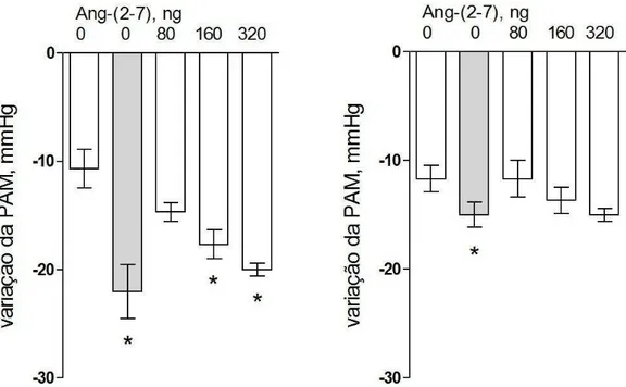 Fig  4.2:  Potenciação  do  efeito  hipotensor  da  BK  pela  Ang-(2-7)  em  camundongos  FVBN  anestesiados