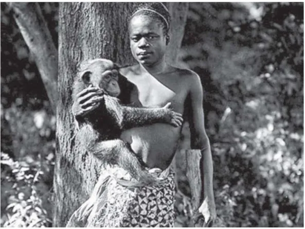 Figure 1: A portrait of Ota Benga in 1906, purportedly at the Bronx Zoo (An African pigmy, Zoological Society Bulletin, Oct