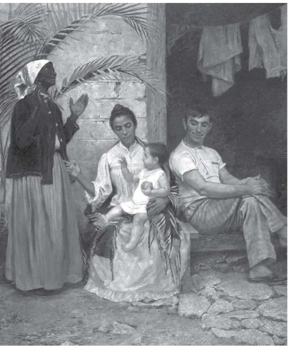 Figura 1: “A redenção de Cam”, de Modesto Brocos. 1895.  Óleo sobre tela, 199cm x 166cm (Museu Nacional de Belas Artes, Rio de Janeiro)