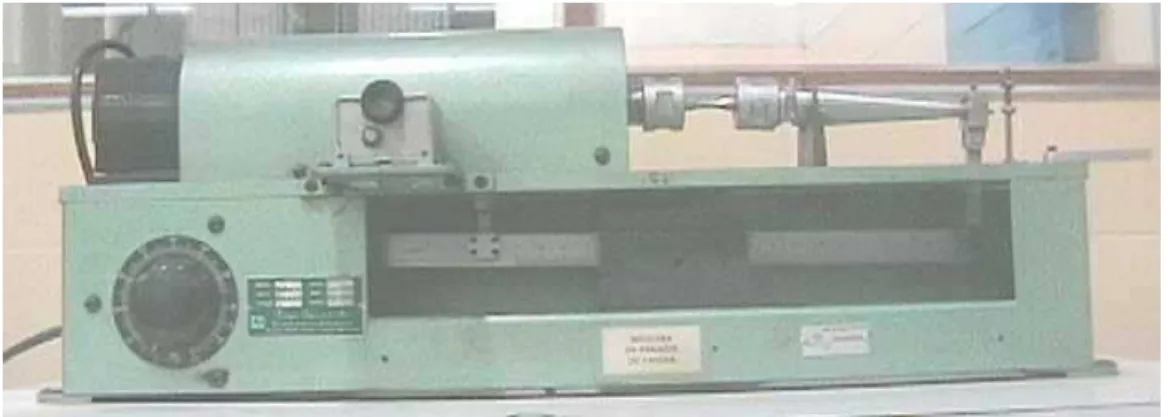 FIGURA 3.15 – Máquina de ensaio de fadiga por flexão rotativa, RBF-200. 