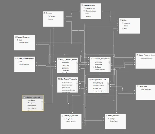 Figure 12 : The data model of the CRM Sales Analytics solution 