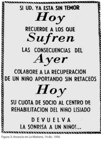 Figura 3: Anuncio en  La Mañana , 14 dic. 1956