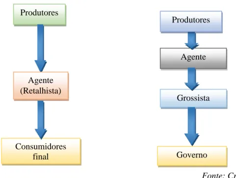 Figura 4 - Canais de Comercialização do Arroz 