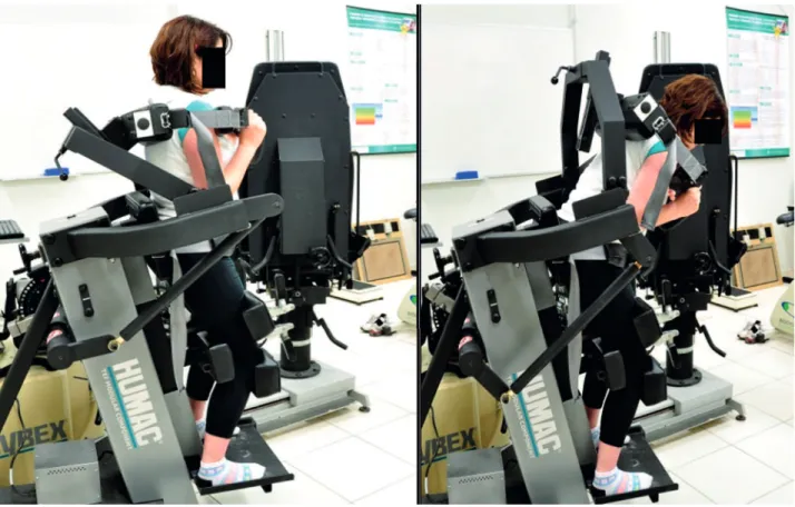 Figure 1  - Isokinetic test amplitude (side view) Source: Research data.