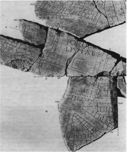 Figura 5 – Fragmentos de Mármore do Pórtico de Lívia.