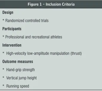 Figure 1 - Inclusion Criteria Design