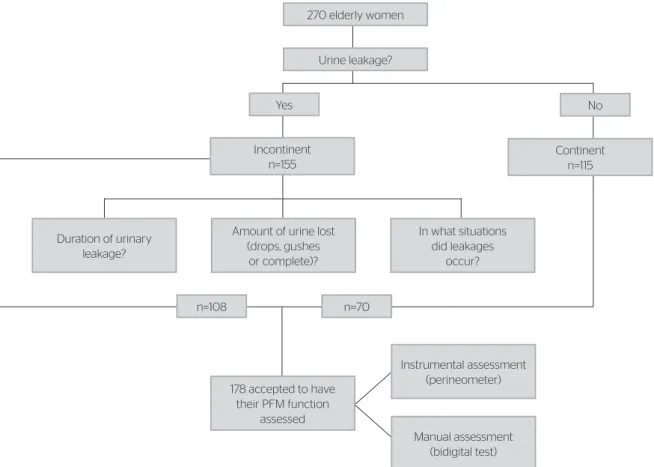 Figure 1. Flowchart of the distribution of the total sample