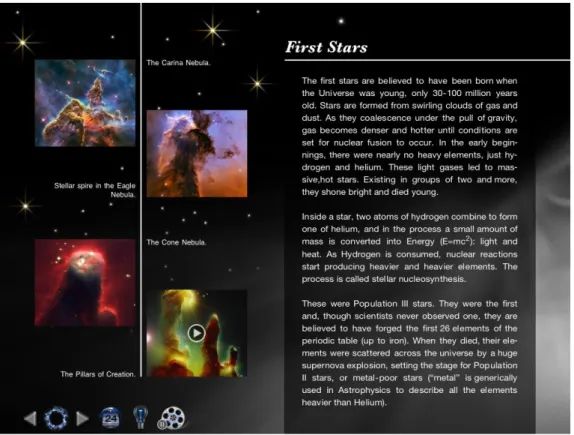 Figura 1-2 | Imagem retirada da aplicação Back in Time – evento First Stars (LANDKA, 2011)
