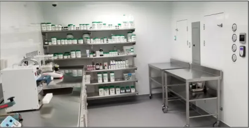 Figura 1: Exemplo de um laboratório para a preparação de medicamentos manipulados (18) 