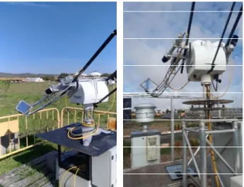 FIGURE 1. TraCS systems at PECS (left) and at GEP (right).  