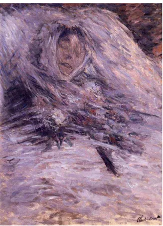 FIGURA 05. Claude Monet. Camille Monet no  seu leito de morte. Óleo sobre tela, 1879.  Fonte: HEINRICH, 1995, p