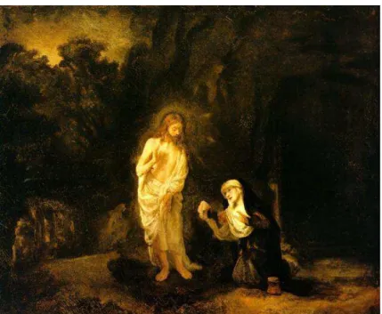 FIGURA 07. Rembrandt. Noli me Tangere. Óleo sobre tela,  1651. 