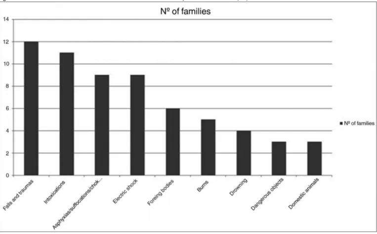 Figure 1. Risk factors for domesic accidents of families with children born exposed to HIV