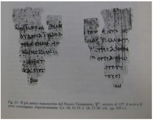 FIGURA 1 - Papiro 52 (ALAND; ALAND, 1987, p. 93) 