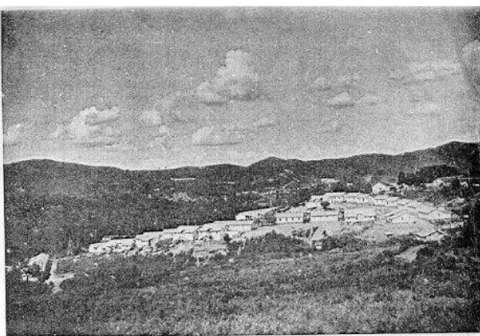 Figura 13  – Vista parcial da Vila Operária.  Fonte - Enciclopédia dos Municípios Mineiros, 1955