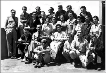 Figura 1. Enfermeiras e demais militares do 1º Grupo de Caça da FAB - 12 th General Hospital, Livorno, 1944