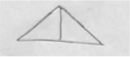 Figura 5.9: Triˆangulo e sua “diagonal”
