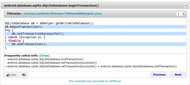 Figure 3.6: API usage pattern example
