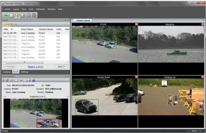 Figure 1.1. Panoptes: an example of a smart surveillance system, developed by intuVision