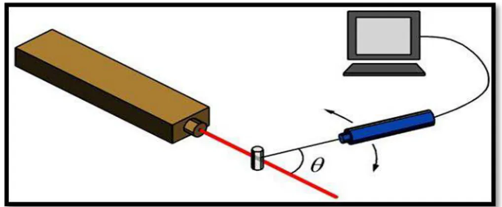 Figura 11: Esquema do equipamento utilizado para medida de espalhamento de luz. 