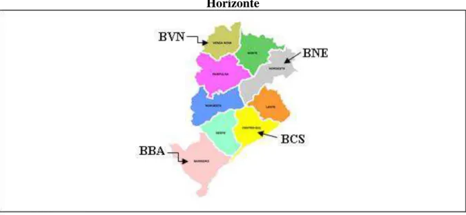 Figura 1: Distribuição geográfica das bibliotecas pesquisadas na cidade de Belo  Horizonte 