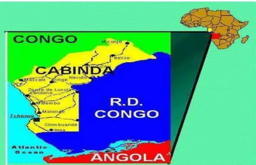 FIGURA 9 - Setorização das Micro Bacias Hidrográficas da Província/Cabinda  Fonte: Autores