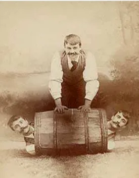Fig.  19  -  J.C.  Higgins  &amp;  Son,  (Bath,  Maine):  Triple  Exposure  with  Barrel
