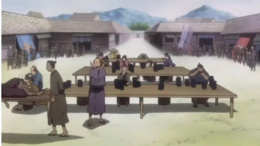 Figura 5. Imagem retirada do episódio 6 da série Samurai Champloo. 