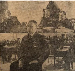 Figura 1.5: Comandante Quirino da Fonseca em Conselho de Guerra de Marinha. Retirada de: Espólio Comandante Henrique 