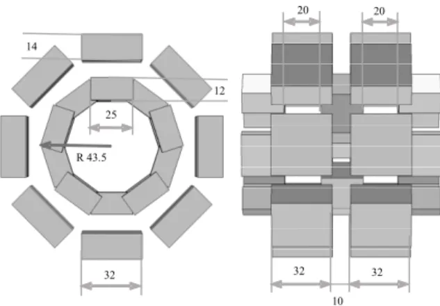 Figure 1.   Detaild geometry and dimensions of the SMB prototype. 