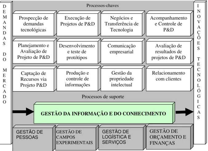 FIGURA 14 - A organização Embrapa sob a ótica dos processos  Fonte: EMBRAPA, 2003. 