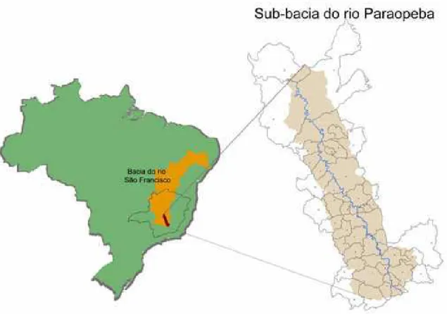 Ilustração 4 - Mapa da Bacia do Rio Paraopeba 