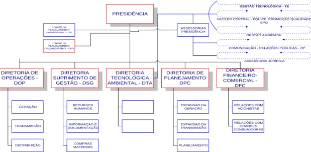 FIGURA 8 - Estrutura organizacional 1 