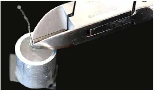 Figure 3 - Application of 10% hydrofluoric acid followed by rinsing and drying.
