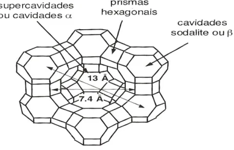 Figura 3: Estrutura porosa da faujasita Y. 37