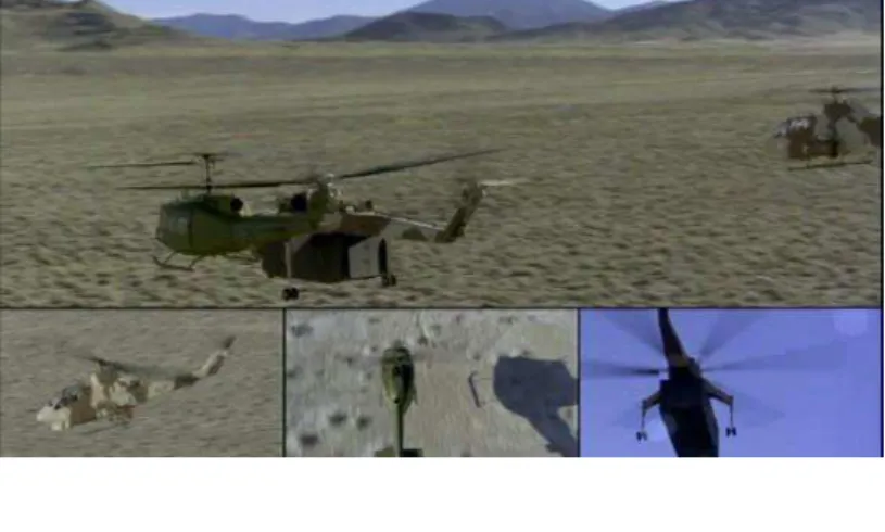 Fig. 1: The split screen and the final credits in Hulk 